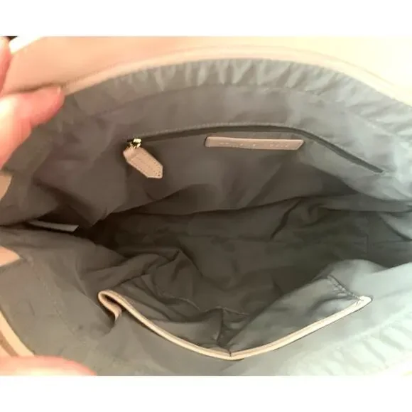 DANIELLE NICOLE PERFORATED FAUX LEATHER TOTE PINK BLUSH SPRINGTIME - Picture 7 of 8